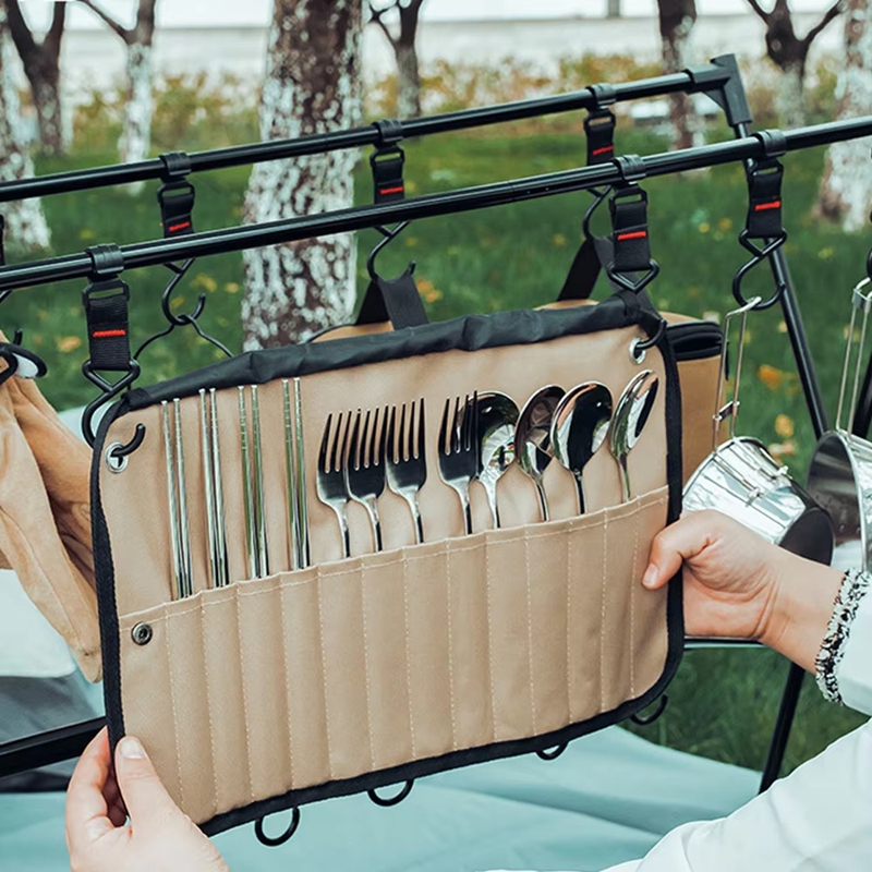 Camping Cooking Utensils Storage - Bolsa portátil para armazenamento de utensílios