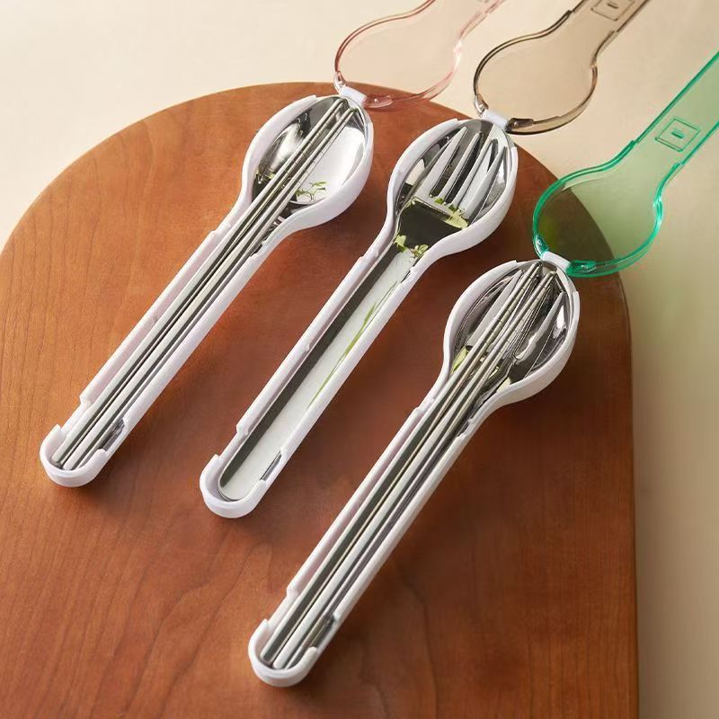 Camping Cooking Utensils - Conjunto de talheres portátil com caixa