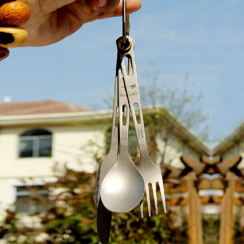 Camping Cooking System - Keith-Kit De Panelas De Titânio Com