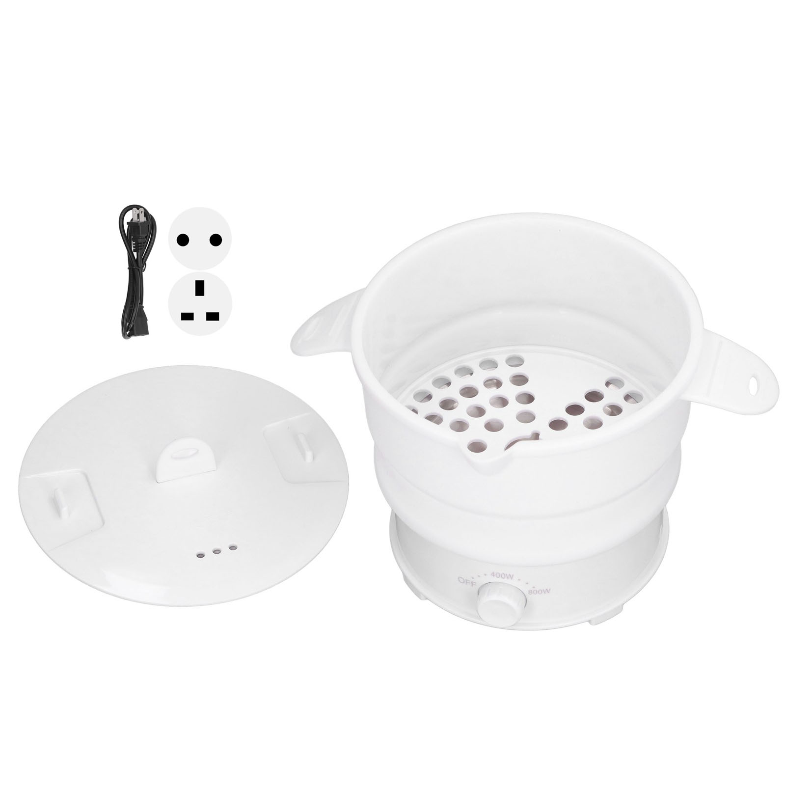 Camping Cooking Electric - Panela elétrica dobrável para viagem, 800w,