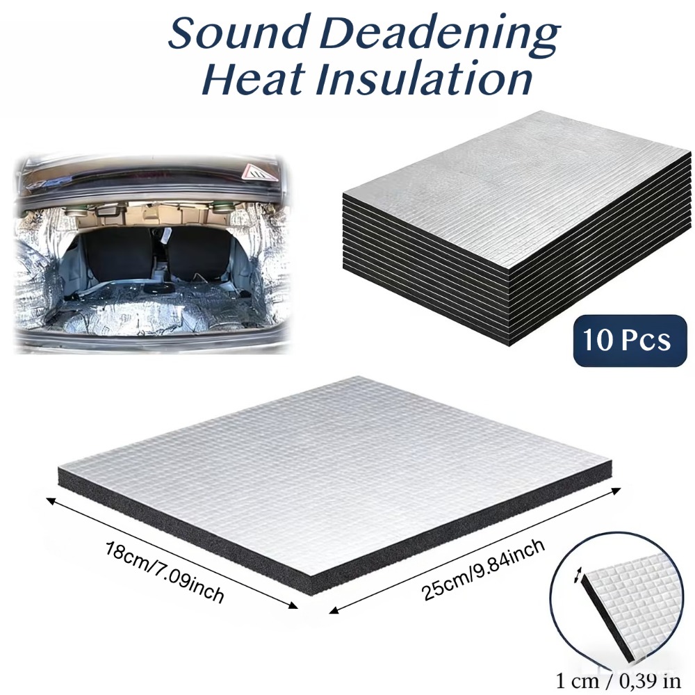 Aluminum Foil Heavy Duty - 10 Peças de Manta Antirruído para
