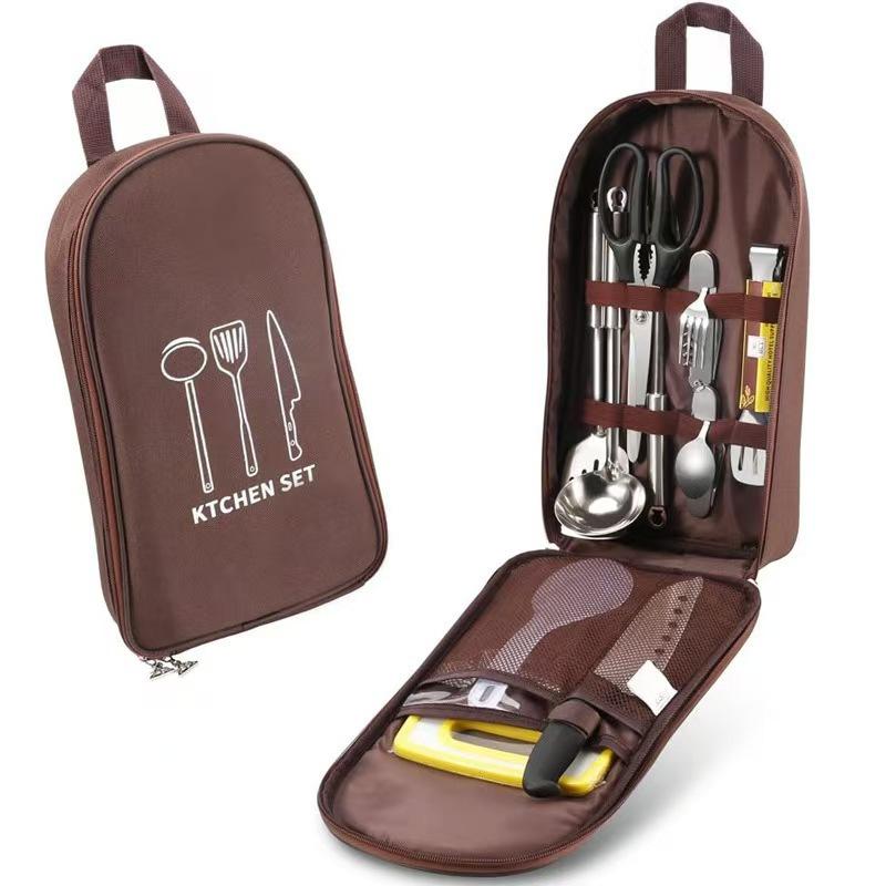 Camping Cooking Utensils Storage - Bolsa organizadora de utensílios para acampamento,
