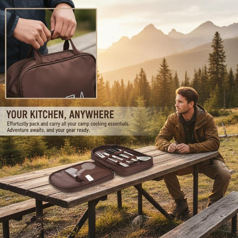 Camping Cooking Utensils Storage - Bolsa de armazenamento para acampamento, bolsa