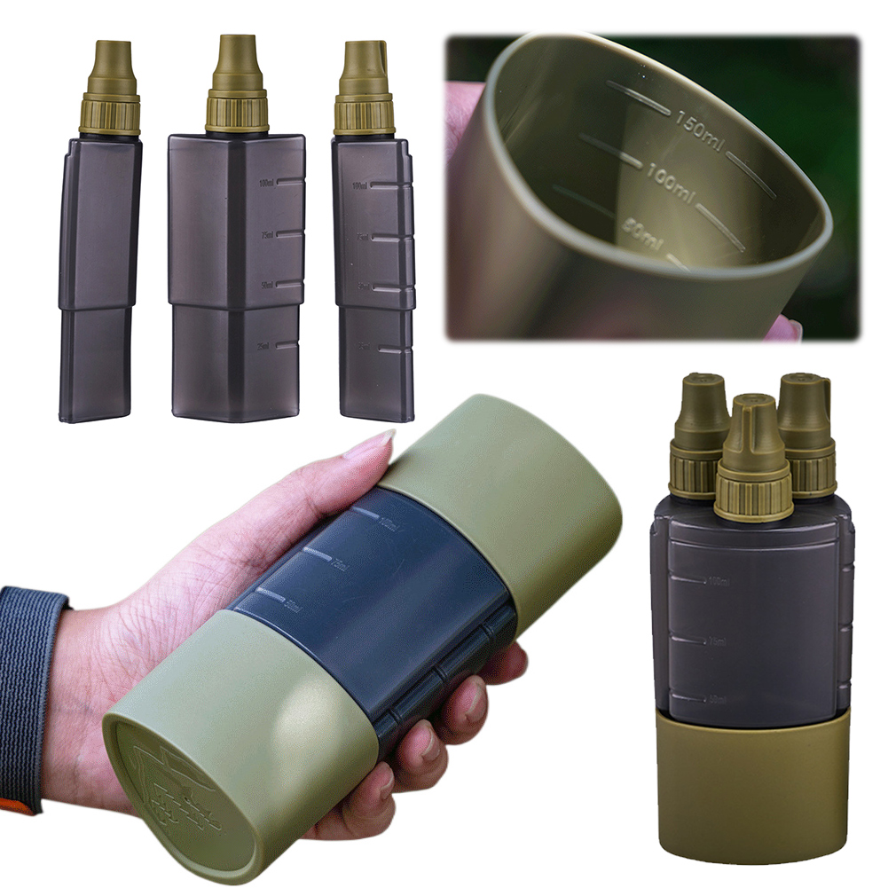 Camping Cooking Utensils Storage - 3 em 1 garrafa dispensadora de