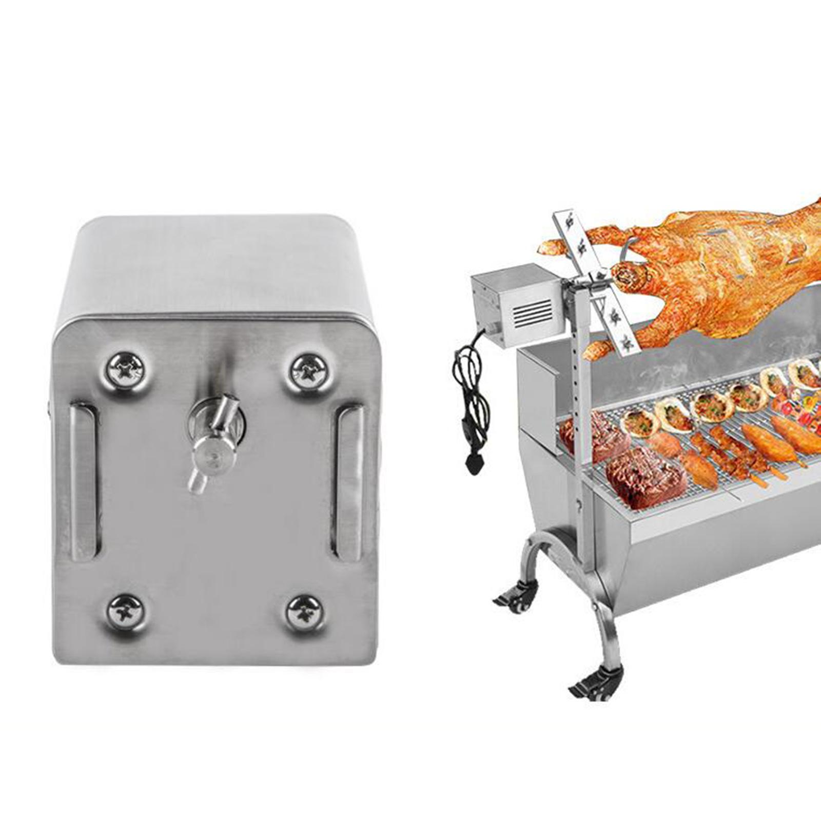 Camping Cooking Electric - Aço inoxidável Rotisserie BBQ Grill Motor,