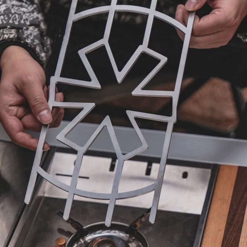 Camping Cooking Cover - Quadro de fogão de acampamento ao