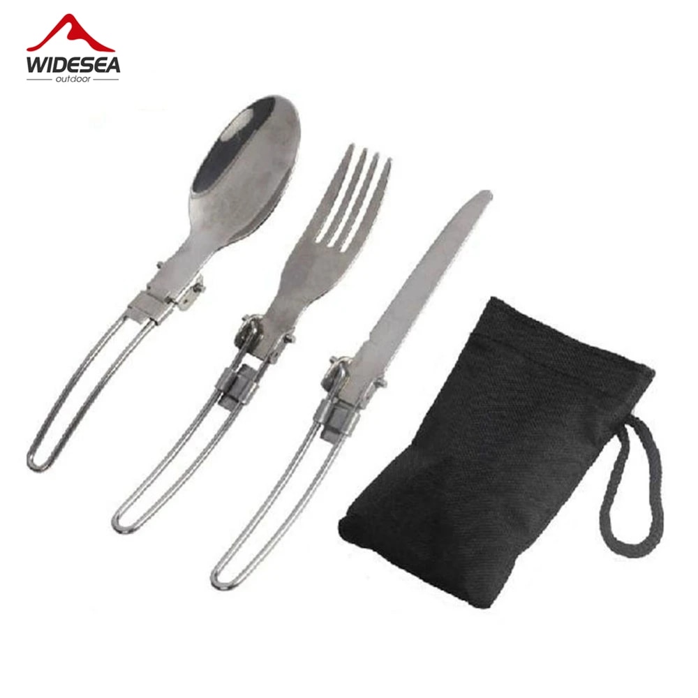 Camping Cooking Survival - 3 pçs 1 conjunto portátil acampamento