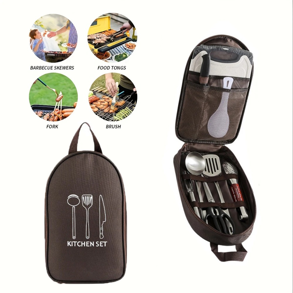Bolsa portátil para cozinhar a - Camping Cooking Utensils Storage avaliação e preço