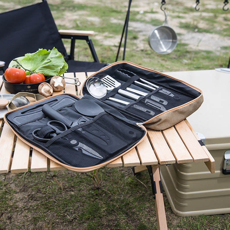 Conjunto de Utensílios de Cozi - Camping Cooking Utensils Storage avaliação e preço