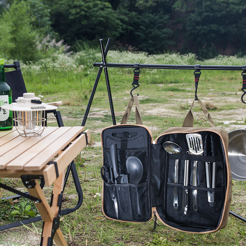 Conjunto de Utensílios de Cozi - Camping Cooking Utensils Storage avaliação e preço