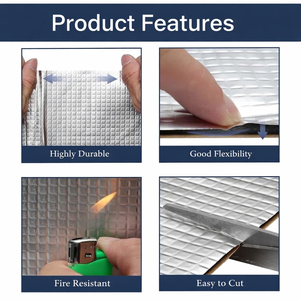 10 Peças de Manta Antirruído p - Aluminum Foil Heavy Duty avaliação e preço