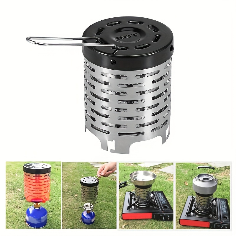 Capa de aquecimento de aço ino - Camping Cooking Butane avaliação e preço