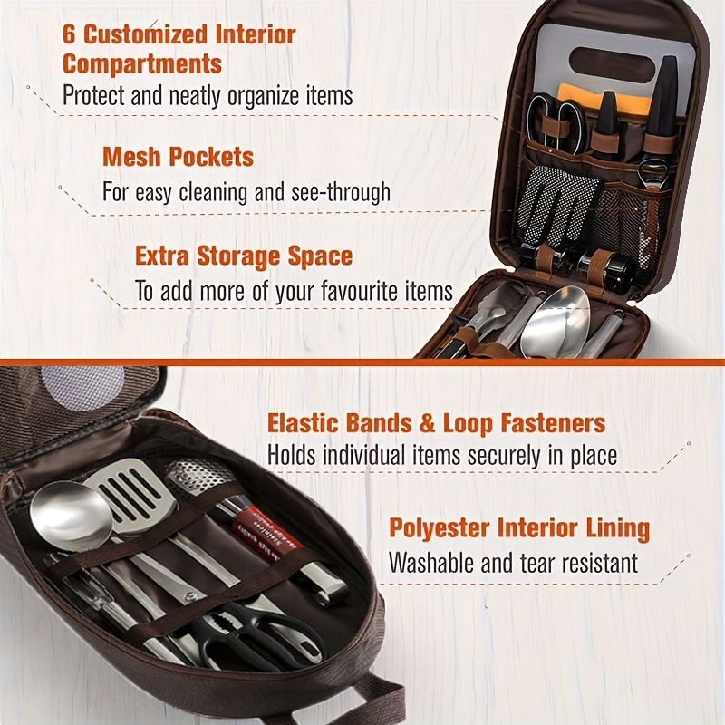 Bolsa de Cozinha para Camping, - Camping Cooking Utensils Storage avaliação e preço