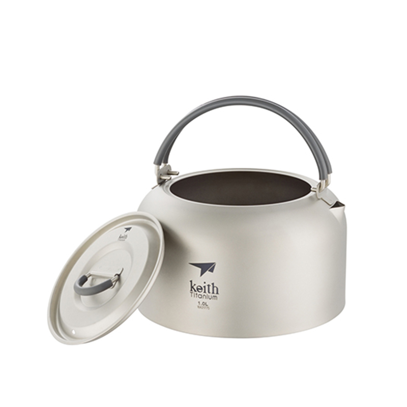 Chaleira de titânio Keith 1L,  - Camping Cooking System avaliação e preço