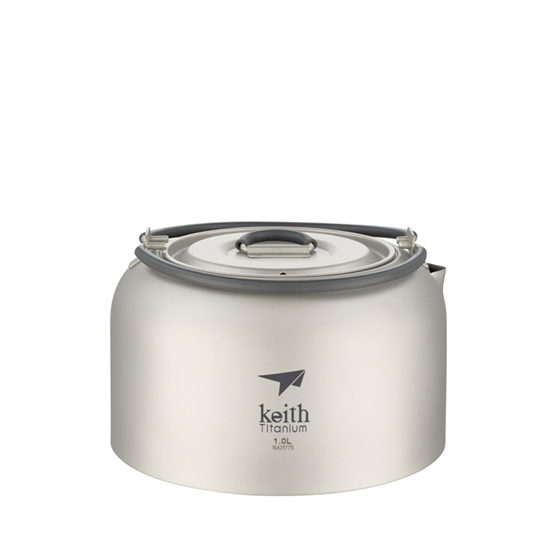 Chaleira de titânio Keith 1L,  - Camping Cooking System avaliação e preço