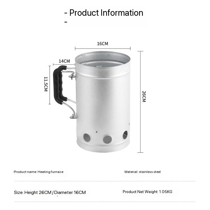 FAVOUR Auplex Kamado Acendedor - Charcoal Chimney Starter avaliação e preço