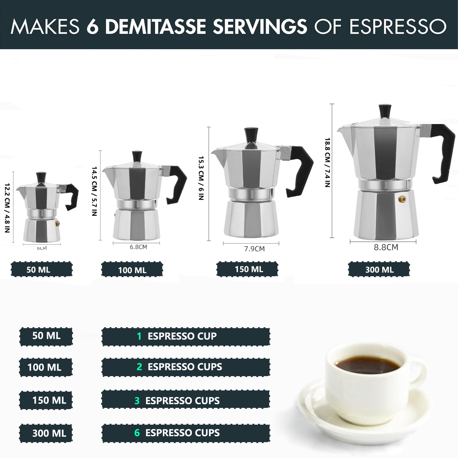 Cafeteira Moka Clássica de Alu - Camping Cooking Utensils avaliação e preço