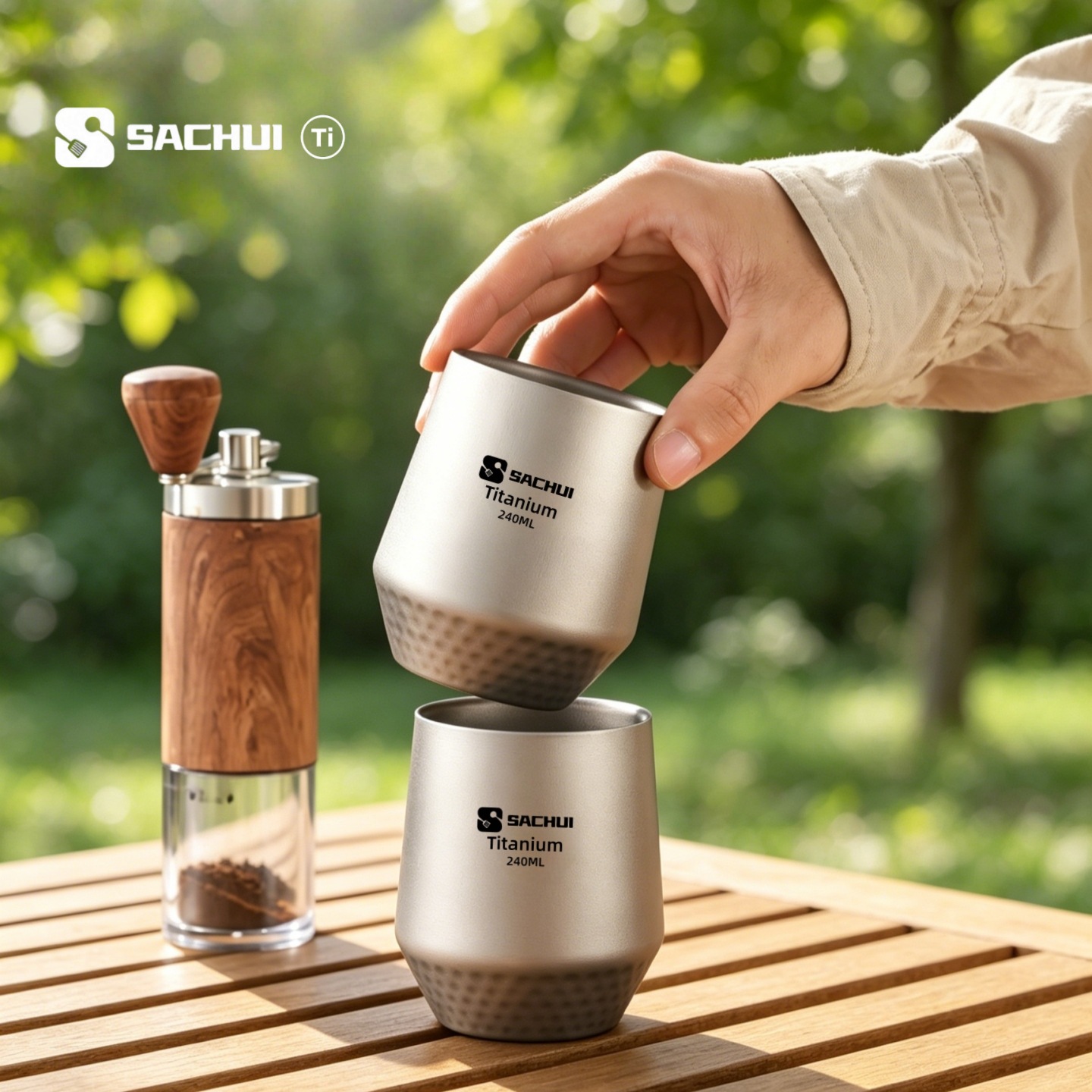 Copo de Café de Titânio com Du - Camping Cooking System avaliação e preço