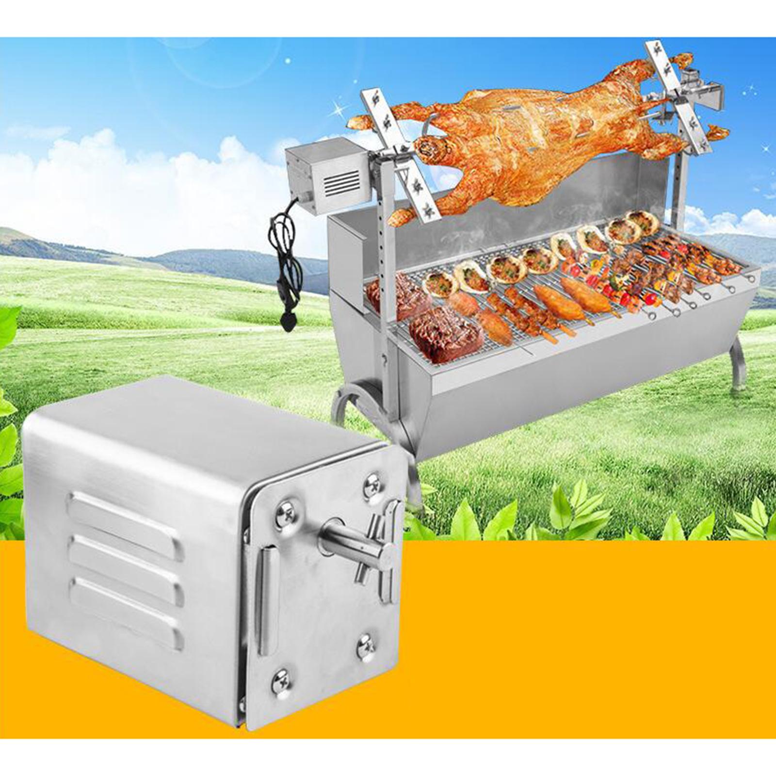 Aço inoxidável Rotisserie BBQ  - Camping Cooking Electric avaliação e preço