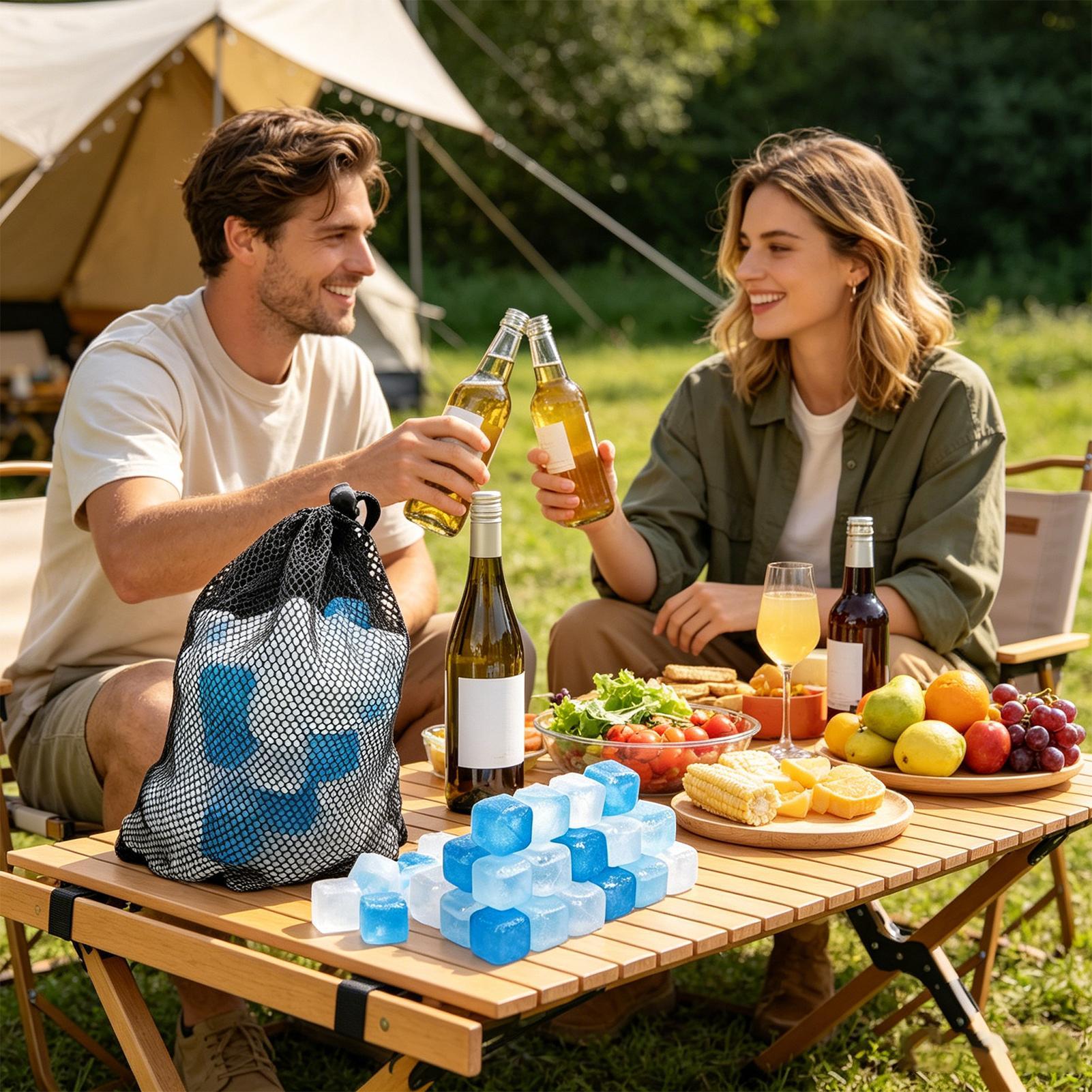 Pacote com 100 Cubos de Gelo R - Camping Cooking Utensils avaliação e preço