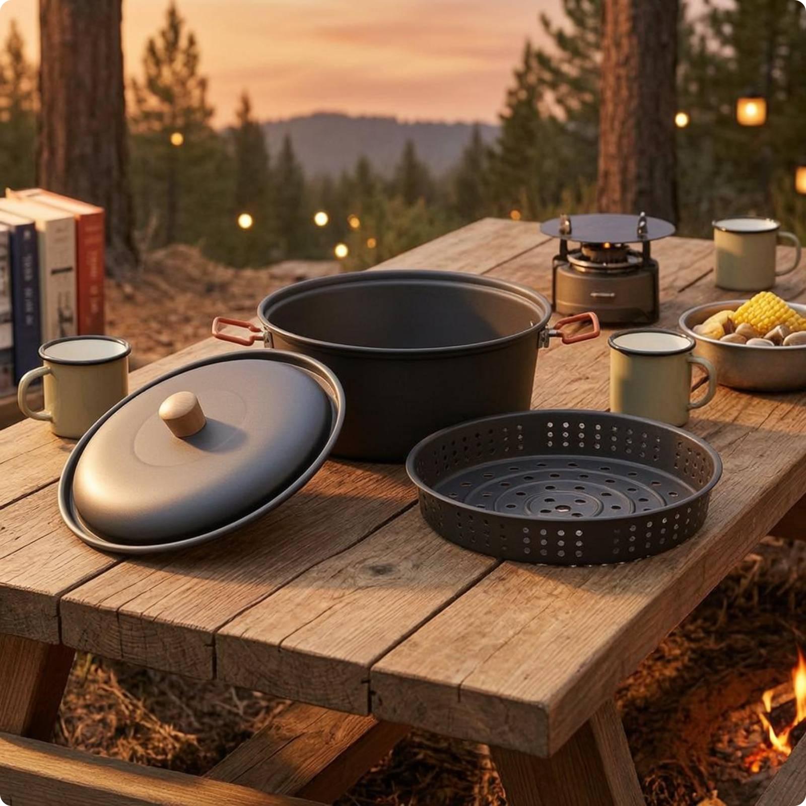 Panela de Cozinha para Camping - Camping Cooking Vessel avaliação e preço