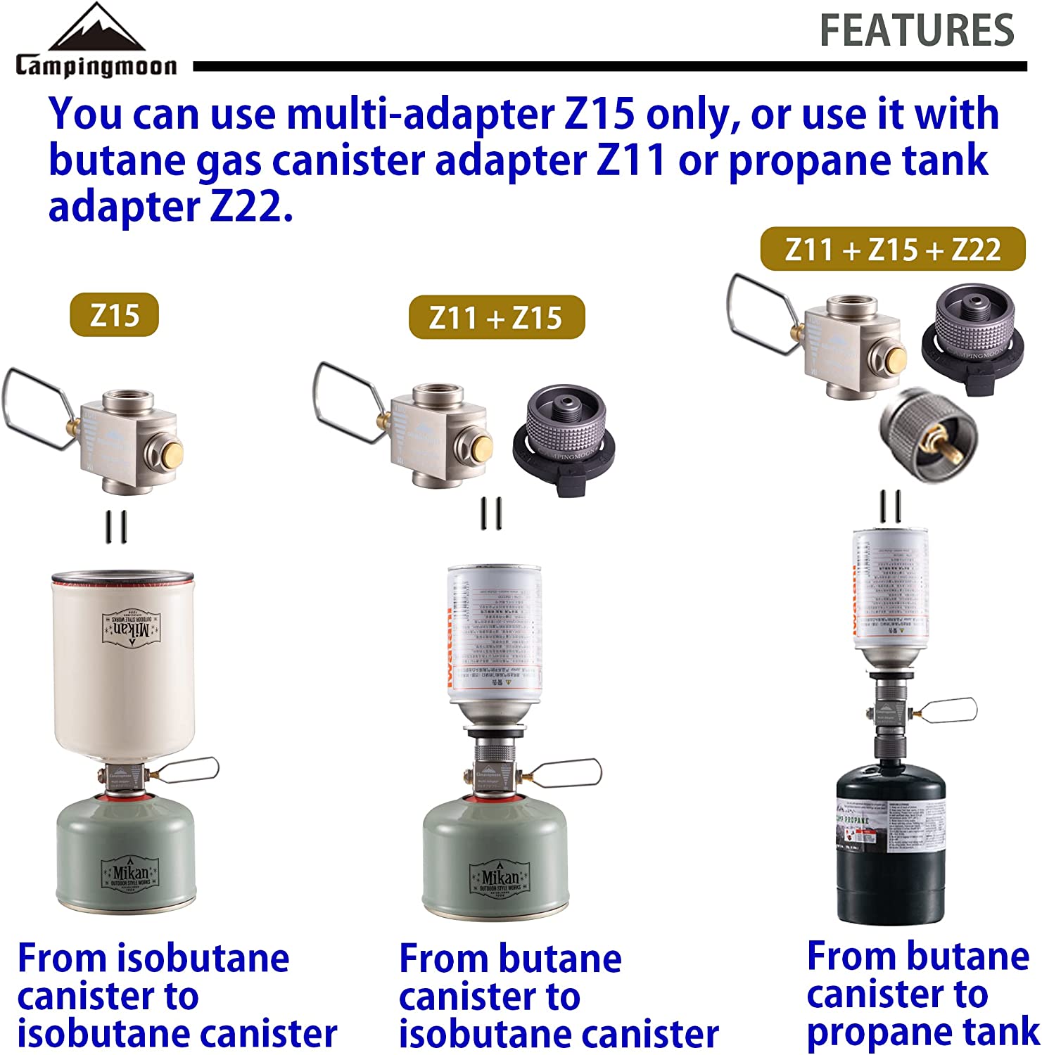 Adaptador de fogão a gás, econ - Camping Cooking Butane avaliação e preço
