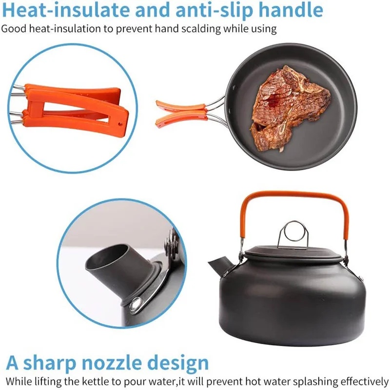 Conjunto de utensílios de cozi - Camping Cooking Backpack avaliação e preço